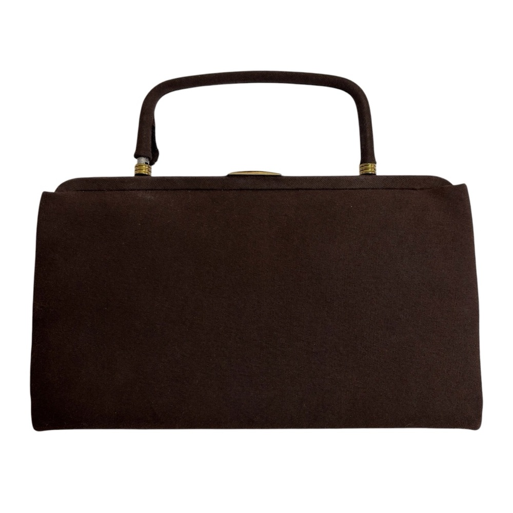 Paray brown gold clutch bag